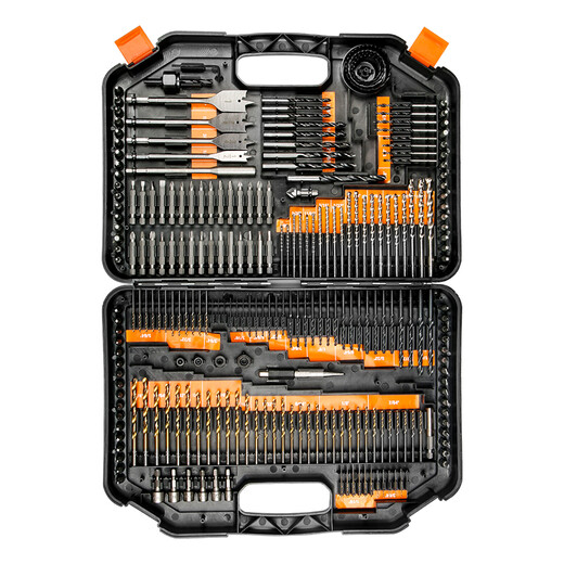 Juquan (JUQUAN) 246-piece twist drill bit set, woodworking flat drill, construction cement drill hole opener, screw bit