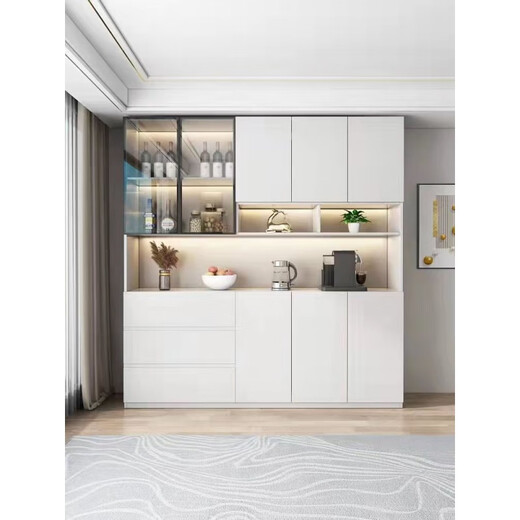 Yu Mengxindi sideboard wine cabinet integrated with high wall cabinet modern simple living room storage cabinet light luxury cabinet storage cabinet storage cabinet storage model 15280*40*220 pack installation