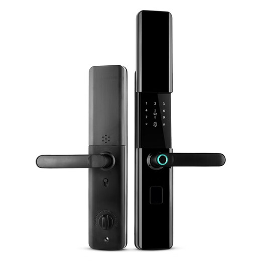 Zucon Fingerprint Lock Door Security Door Smart Electronic Door Password Password Lock Aplicación móvil Desbloqueo Remote F691P Titanium Negro [Instalación de puerta gratuita]