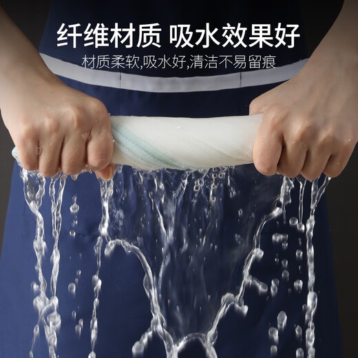 Meliya dishwashing cloth, soft cotton dishcloth, household thickened dishwashing cloth, clean, not easy to get oily and not easy to get lint, 8-layer thickened version, 3 pieces, 30x30cm