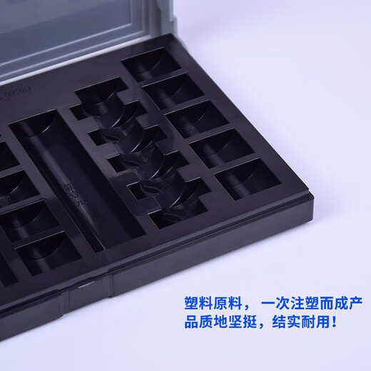 迈恻亦一1元硬币盒商场市银行柜台硬币盒子钱币游戏币零钱装币收 老版fc-9926 有盖 多功能