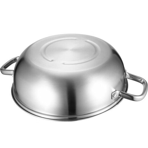 ASD ASD hot pot 304 stainless steel clear soup hot pot basin 30CM soup pot household pot open flame special FS30A6WG free soup spoon colander