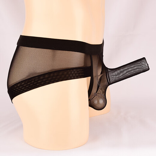 Confidential delivery sexy underwear men's thong men's underwear sexy fully transparent T-pants passion red one-size-fits-all bullet egg separated pants shorts briefs