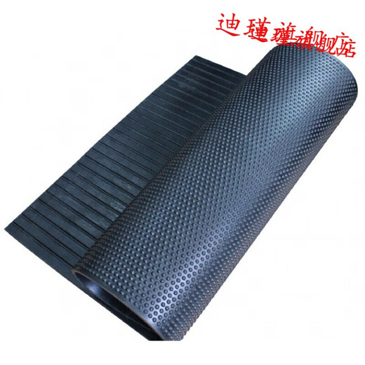 Cow mattress, animal husbandry rubber mat, non-slip, wear-resistant, pressure-resistant black horse shed mat 122F17mm pig pen cattle shed mat dots 1.22m*1.83m*17mm