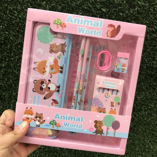 艺馨维尼六一儿童节礼品小学生文具套装学习用品笔盒铅笔套装幼儿园生日礼物奖品 9905 海豚