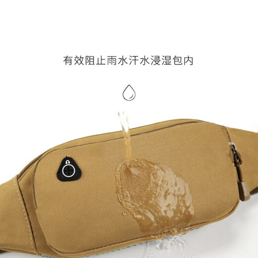 Tuzun mobile phone waist bag men's work site belt bag thickened wear-resistant wallet multi-functional business bag outdoor sports khaki