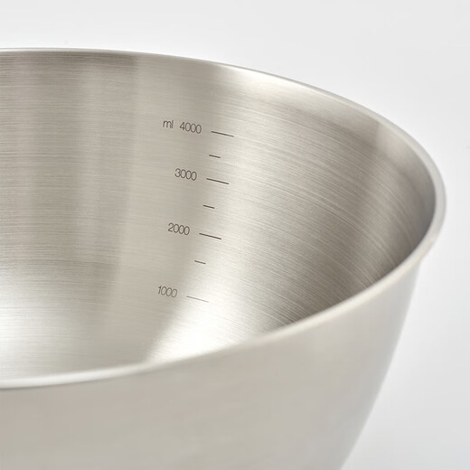 MUJI stainless steel basin tableware household kneading basin vegetable washing basin and basin cooking basin silver XL diameter 28*height 11.5cm