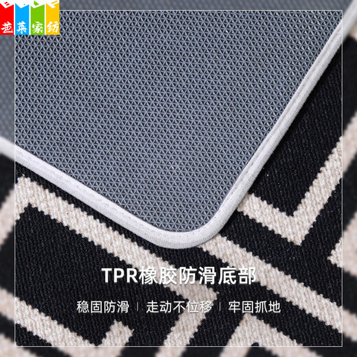 Fuxiao modern style home floor mat cut door mat 2024 new style door entrance foot mat household door resistant snowflake-15275 100cm*100cm upgrade 9th generation dirt-resistant Falman