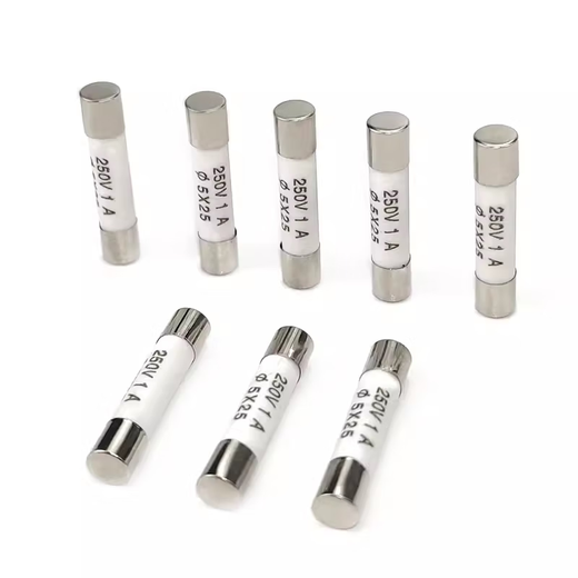 R055 ceramic fuse tube 5x25mm fuse 0.5A 1A 2A 3A 4A 6A 13A 16A 20A R055 ceramic 5x25mm 10A (100 pieces/box)