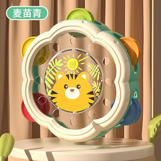 
Yunya Children's Toy Hand-Shaped Drum Early Education Infant Music Drum Orff Hand-Ringing Percussion Instrument Hand-Shaped Drum [Cute Deer Style]
