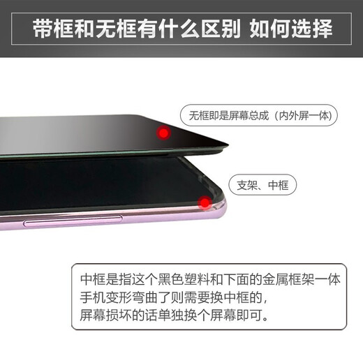 Xuanao Huawei Nova4/VCE-AL00/nova4E mobile phone screen assembly with frame/glass display LCD/touch inside and outside screen Huawei nova4E screen assembly