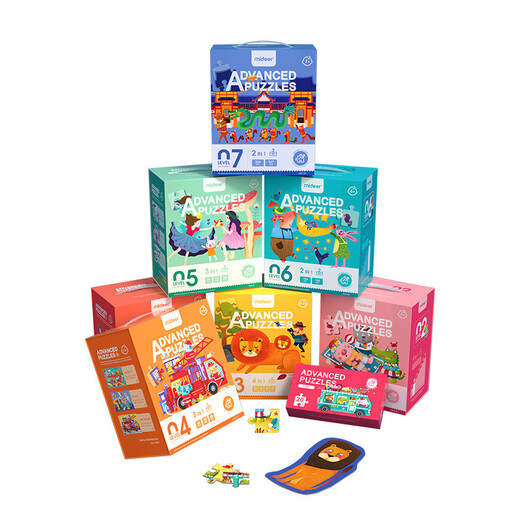 MILU Mider Puzzle Puzzle Board grand puzzle avancé Éducation précoce Logique Logique pensée pour enfants Toys éducatifs Sixième jour Gift 3 (Princess Qiyuan Storage Bag Edition MD1479