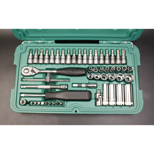 Yusenyi 1/41/4-inch sleeve wrench 52-piece sleeve wrench set 09002 Auto repair fast small 5mm short sleeve-11304