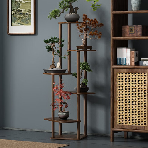Anya flower shelf balcony floor-standing shelf living room modern simple multi-layer shelf potted Chinese flower pot shelf