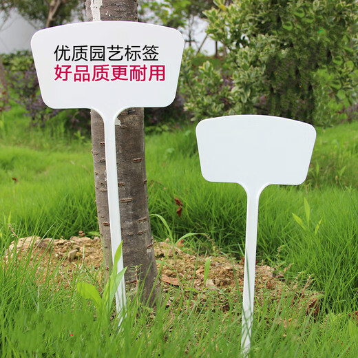 Yong Huan surface gardening ground sign writing plant label experimental plug sign succulent label identification sign ground plug card 30 large size 45cm white