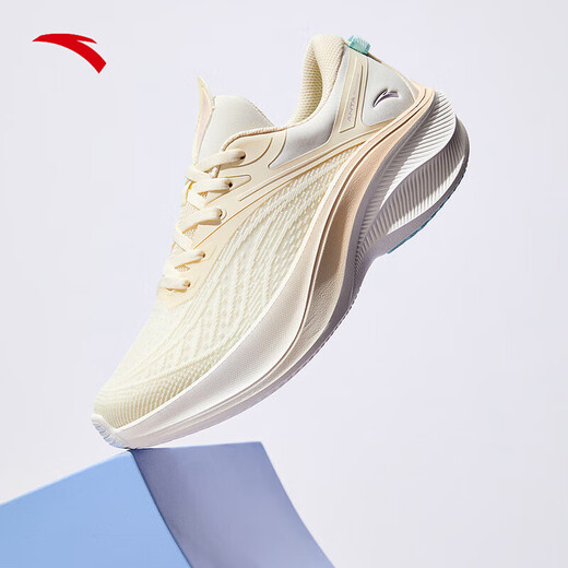 Anta-Leaf 5 丨 Leicht mit dick löslichem Laufschuhen für Frauenschuhe mit atmungsaktivem Maschen, leichten Rückprallschock-Absorbing- und Verschleiß-resistenten Sportschuhen