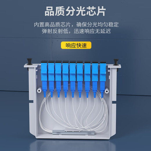 Nokoxin carrier-grade plug-in optical splitter 1/2 1:4 plug-in fiber optic splitter 1/8/16 SC pigtail 1/4 plug-in SC/UPC (Telecom Mobile Unicom)
