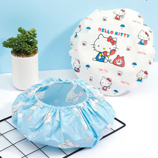 MINISO Sanrio waterproof cartoon shower cap waterproof shower cap baked oil shower cap travel portable (3 pieces)