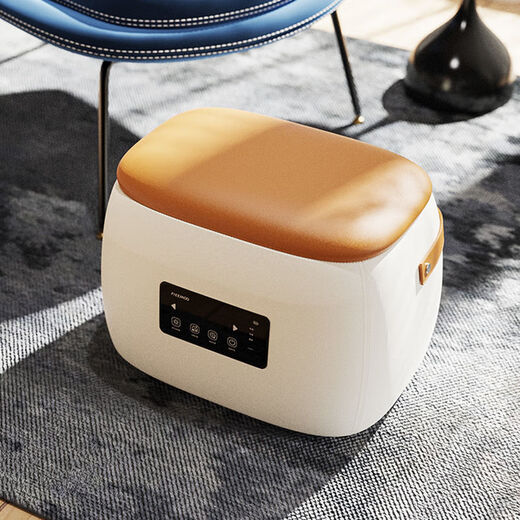 Flying Oxygen Shoe Changing Stool Multifunctional Deodorizing Stool Sterilization, Disinfection and Fungus Killing Shoe Stool Smart Home Shoe Deodorizer Chestnut Brown Rechargeable/Applicable within 45 yards