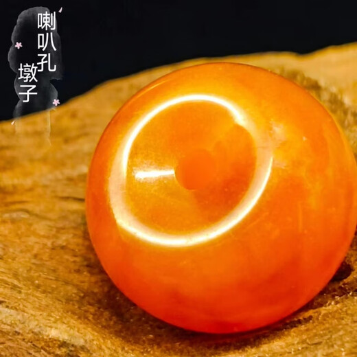 Shengli old beeswax trumpet-mouthed donut pancake pendant diamond star and moon bodhi bracelet top bead with bead accessories diameter 22 thick 14.5mm