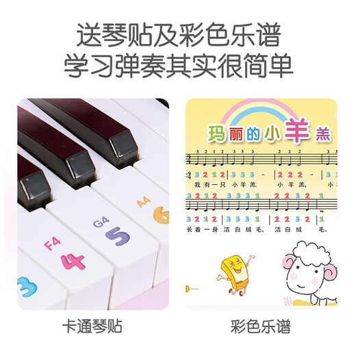 Qiao wa bao bei Kinder Klavierspielzeug Mädchen Baby elektronische Klavieranfänger 1-2-5 Jahre alte Kinder Geburtstagsgeschenk Sommerferien