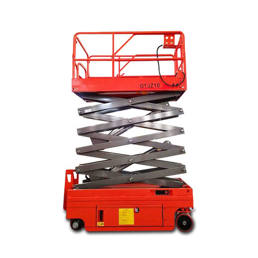 Fully automatic electric small mobile scissor hydraulic lift lifting platform aerial work vehicle scissor lift customization