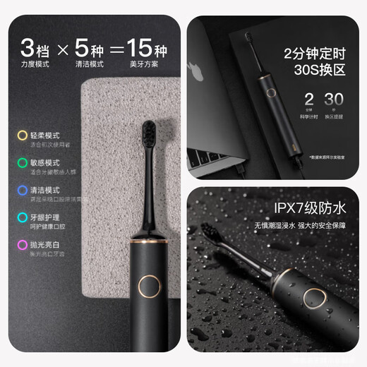Bayer G1s flagship electric toothbrush adult charging smart sonic soft hair couple set automatic men and women gift to friends and students gift box