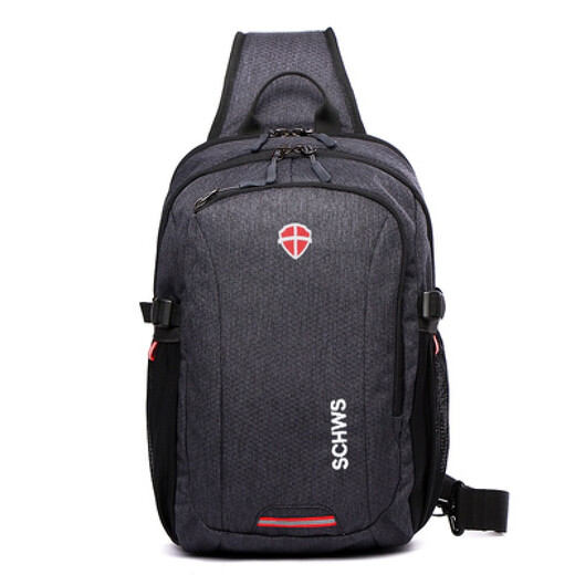 Swiss Army Knife (SWISSGEAR) waist bag crossbody bag men's shoulder bag Swiss chest bag men's bag business casual sports cycling bag dark blue large size