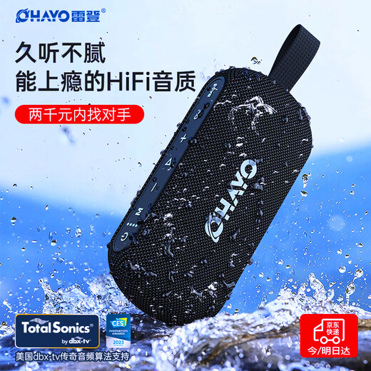 Leiden (OHAYO) S6 haute qualité hifi de qualité audiophile grand volume sans fil Bluetooth haut-parleur subwoofer haute puissance extérieur portable petit audio niveau maître dbx-tv co-marqué noir dbx-tv version co-marquée mille yuans qualité sonore norme officielle 40W livraison le jour même/le lendemain