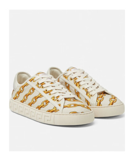 Versace (Versace) 25SS Greca Low Top Chaussures décontractées Couleur des femmes 10135681A13792 20 35