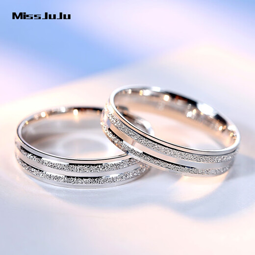 Miss JuJu pt950 platinum ring, platinum male and female couple's wedding ring for wife, can be customized, other sizes can be customized/free engraving, contact customer service