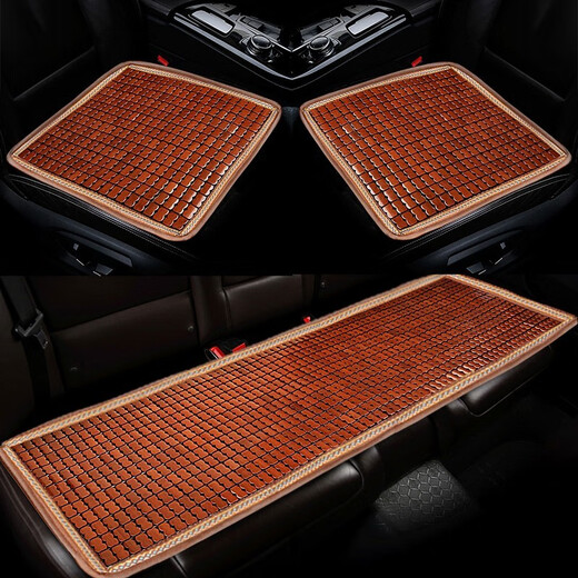 Murata Inago Sofa Cooling Mat Summer Mahjong Mat Sofa Cushion Mahjong Mat Bamboo Mat Anti-slip Pad Carbonized Color (Beef tendon + anti-slip bottom) 45x45cm