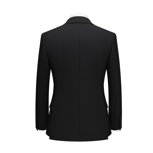 Ming Dianxing Half Linen Lined 100% Wool Suit Suit Men's Suit Suit Men's Business Formal Wedding Groom Light Luxury Black Suit+Trousers 175B Recommended 131-145Jin Jin is equal to 0.5 kg