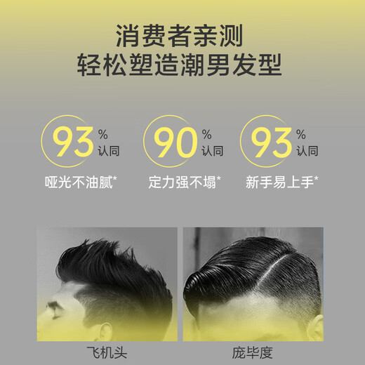京东京造 001古龙香氛 男士蓬松塑型发泥70g 发蜡发油发胶 哑光质地柔软 