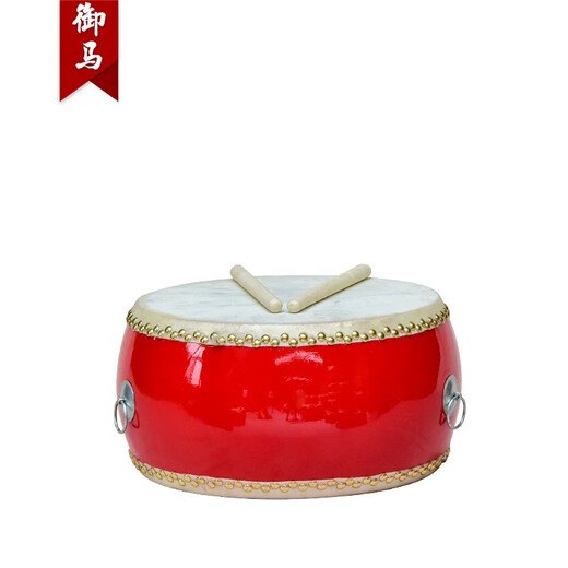 御马（YU MA）红鼓锣鼓扁鼓牛皮大鼓中国红鼓演出龙鼓堂鼓排鼓锣鼓乐器可定制