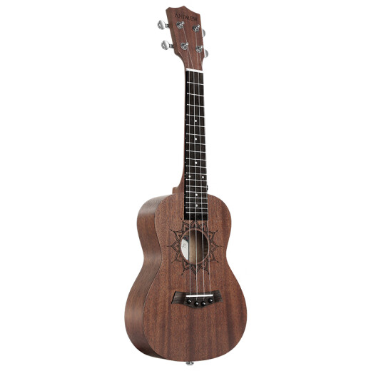 安德鲁（ANDREW）儿童尤克里里小吉他初学者女男ukulele 23英寸经典莲花+全套配件