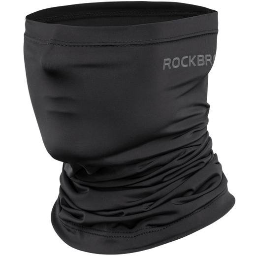 Rock Brothers Warm Mask Windproof Riding Mask Scarf Men and Women Neck Protection Magic Headscarf Autumn and Winter Riding Equipment Ice Silk Sun Protection-Ear-Hanging Porcelain Glaze Black

