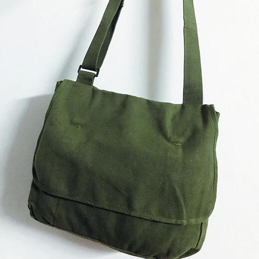 RAFT CORE 80S Green Military Green Authentic Vintage Canvas Sac Military Fan Sac Sac suspendu Sac Red Army Sac à la population A 2005 (3521)