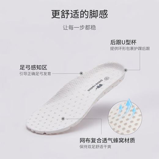 DAVE&BELLA boys' sandals, children's casual shoes, stylish baby shoes, soft-soled toddler shoes, summer new children's shoes, khaki color, in stock 26