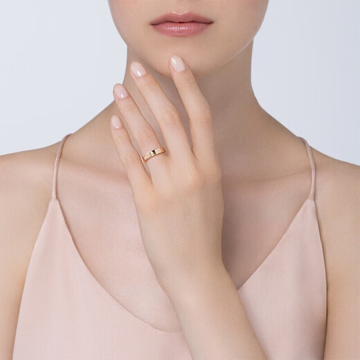 Cartier Cartier Couple Ring 4mm wide C DE CARTIER wedding ring Chinese Valentine's Day gift B4210700 18K rose gold 60 yards