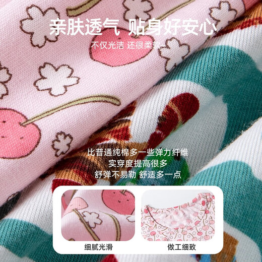 粒粒仔女童家居裙套装短袖独角兽莫代尔棉睡衣居家休闲儿童宽松 FQ12593M勇敢的你短袖家居裙 170cm成人码(L)