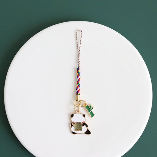 AUKEWIN Panda Bamboo U disk anti-loss lanyard mobile phone chain hanging bag accessories couple pendant key chain 2