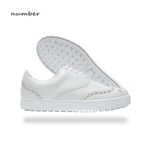 Number新款女子高尔夫运动球鞋板鞋1387 白色 24.5(39)