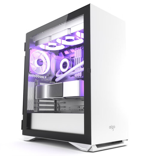 Patriot YOGO M2 PRO White Gaming Shoe Box Computer Case E-ATX/ATX Motherboard/360 Cold Row/Side Pull Tempered Glass/Horily Installed Graphics Card