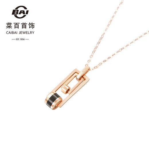 Cai Bai Jewelry K Gold Pendant 18K Gold Geometric Simple Personalized Pendant Pricing KJ K Gold Pendant
