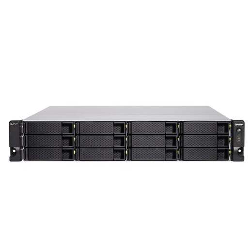 QNAPTS-1283XU-RP-E2124四核心8G内存企业级架式双电源网络存储NAS服务器 TS-1283XU-RP+希捷8T*12