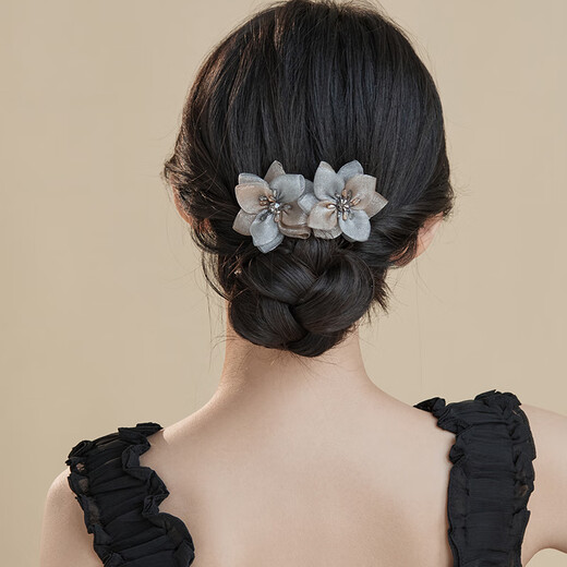 Chimera (Chimera) Tissu haut de gamme Clip de cheveux Robe de tête en arrière pour femmes Clip horizontal en queue de cheval Horizontal Clip Horizontal Festival Gift Femme Enseignant