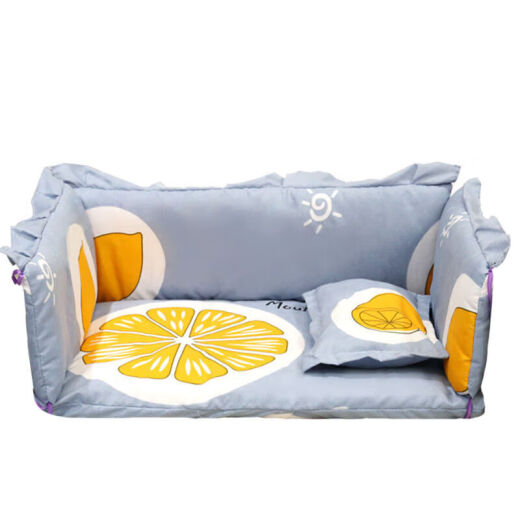 Mizuki style pet bedding dog mattress dog bedding cat bedding cat mat dog bedding 4-piece set dog bed purple radish rabbit bedding S-small-5035