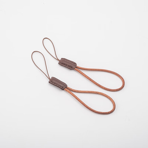 LVZHUYE Cordón de piel de vaca para teléfono móvil, cuerda para dedo corta, hebilla de anillo de dedo hecha a mano, eslinga de cadena colgante con disco en U, colgante de cuero para llave de coche fuerte y duradero, colgante de alta gama, anillo de dedo multifuncional, cordón de piel de vaca creativo corto-1 pieza