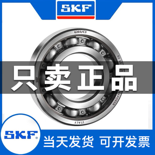 SKF轴承6206 6207 6208 6209 6210-2Z 2RS1/C3WT电机E2高速C4/GJN 6207-2RSH【橡胶密封】